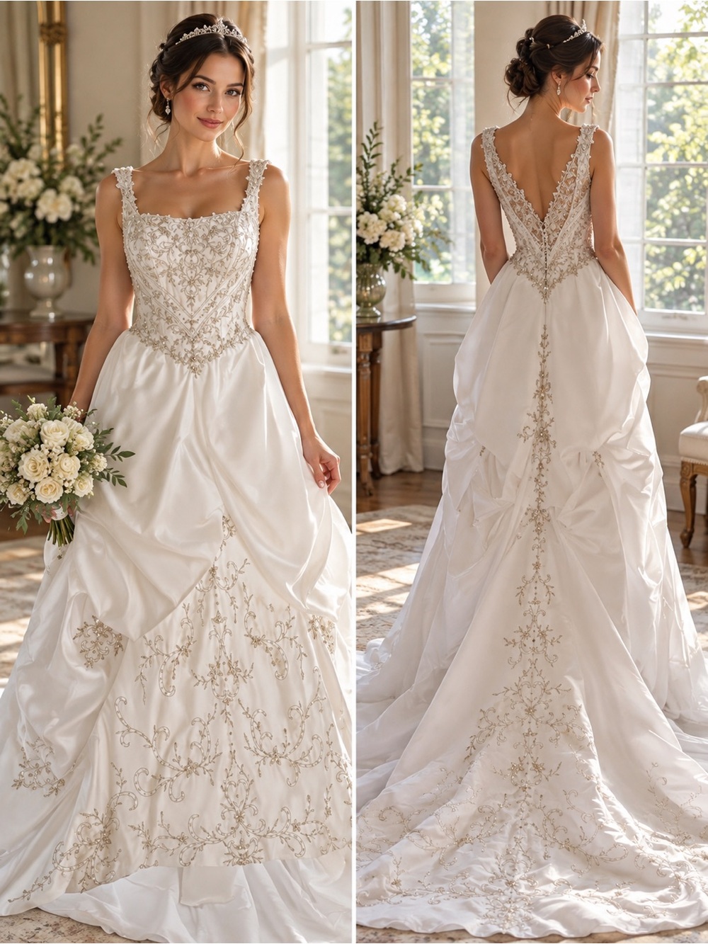 ✨ New Da Vinci 8318 Bridal Gown size 0-2P— Complete Bridal Bundle ✨